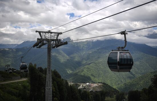 Rosa Khutor all year round alpine skiing resort