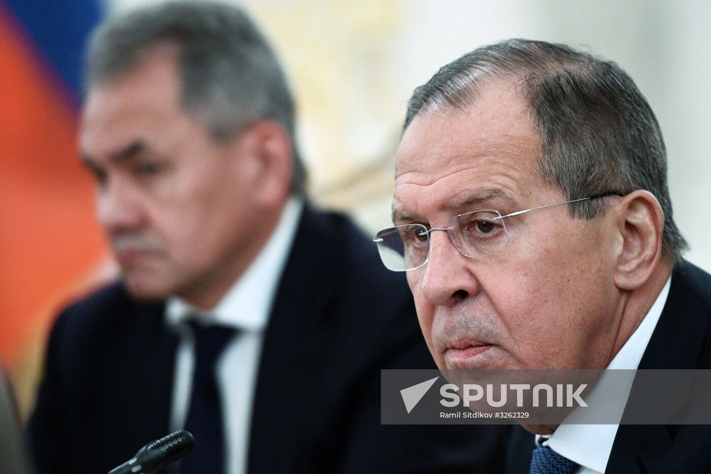 Sergei Lavrov meets with Staffan de Mistura and Sergei Shoigu