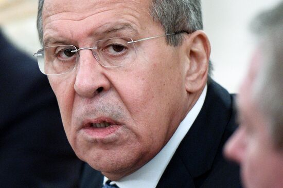 Sergei Lavrov meets with Staffan de Mistura and Sergei Shoigu