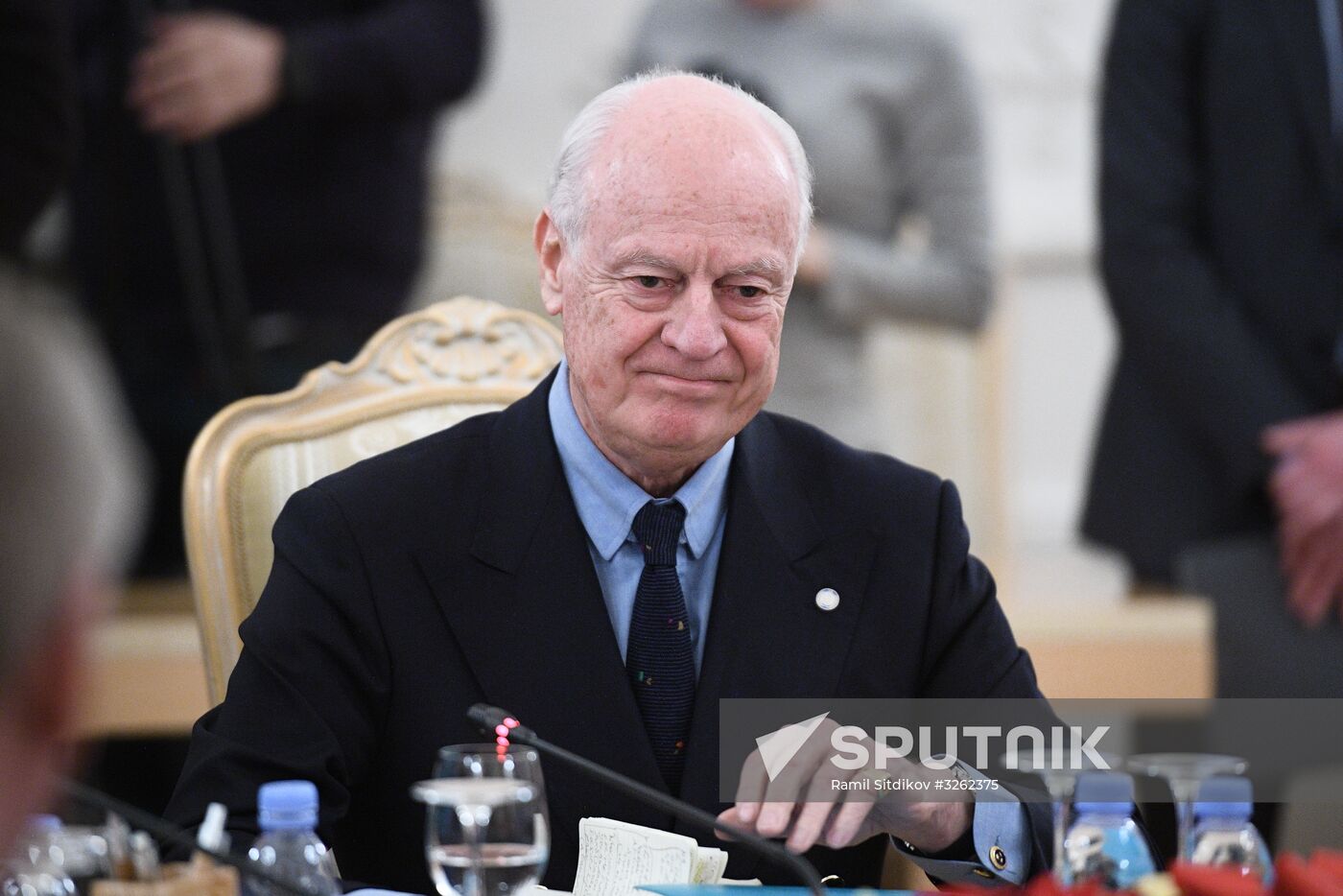 Sergei Lavrov meets with Staffan de Mistura and Sergei Shoigu