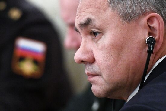 Sergei Lavrov meets with Staffan de Mistura and Sergei Shoigu