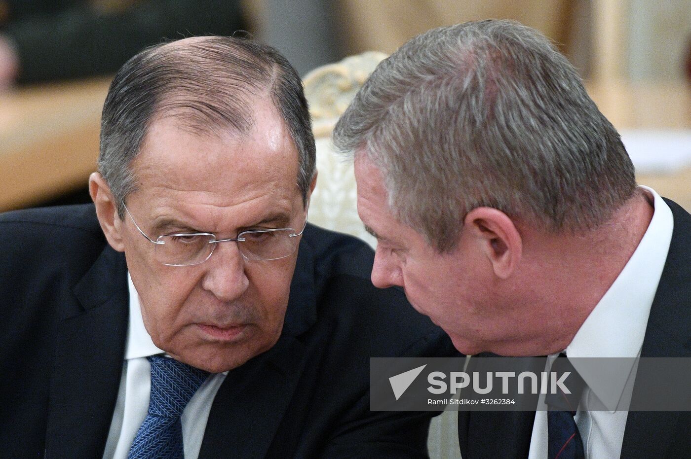 Sergei Lavrov meets with Staffan de Mistura and Sergei Shoigu