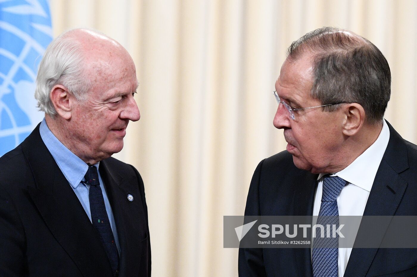 Sergei Lavrov meets with Staffan de Mistura and Sergei Shoigu
