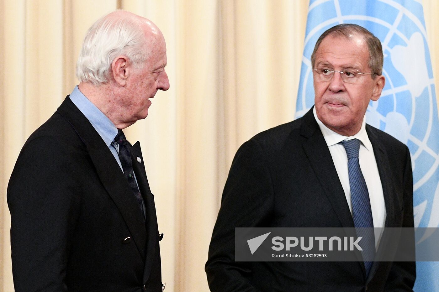 Sergei Lavrov meets with Staffan de Mistura and Sergei Shoigu