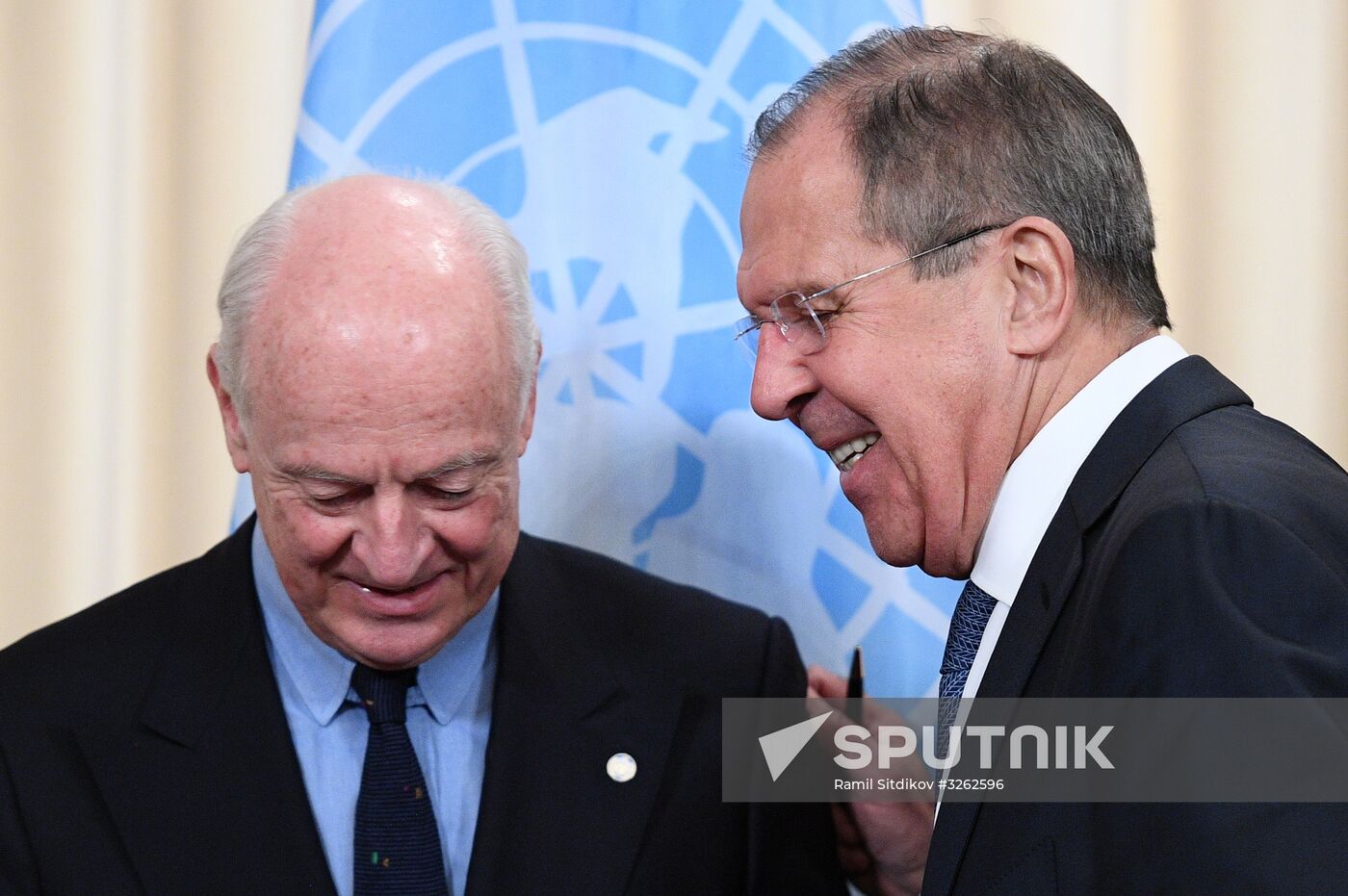 Sergei Lavrov meets with Staffan de Mistura and Sergei Shoigu