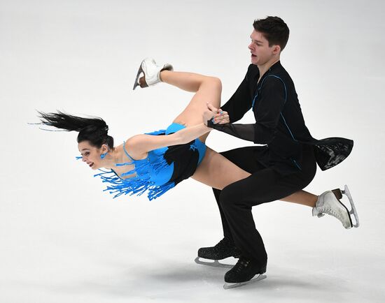 Figure skating. Russian championship. Ice dancing. Short program