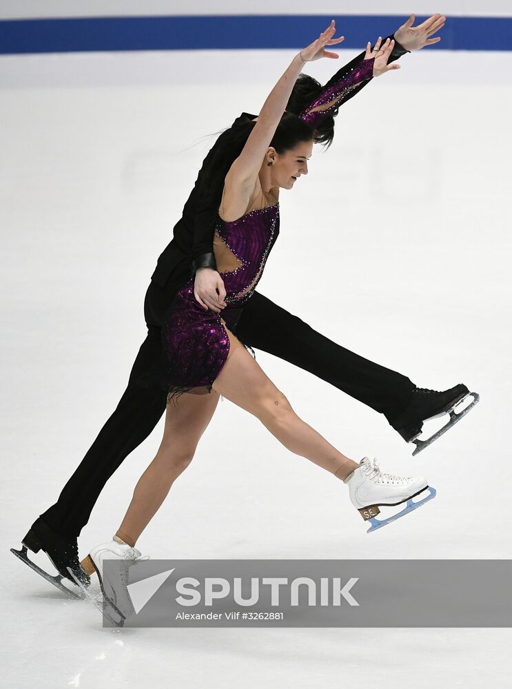 Figure skating. Russian championship. Ice dancing. Short program