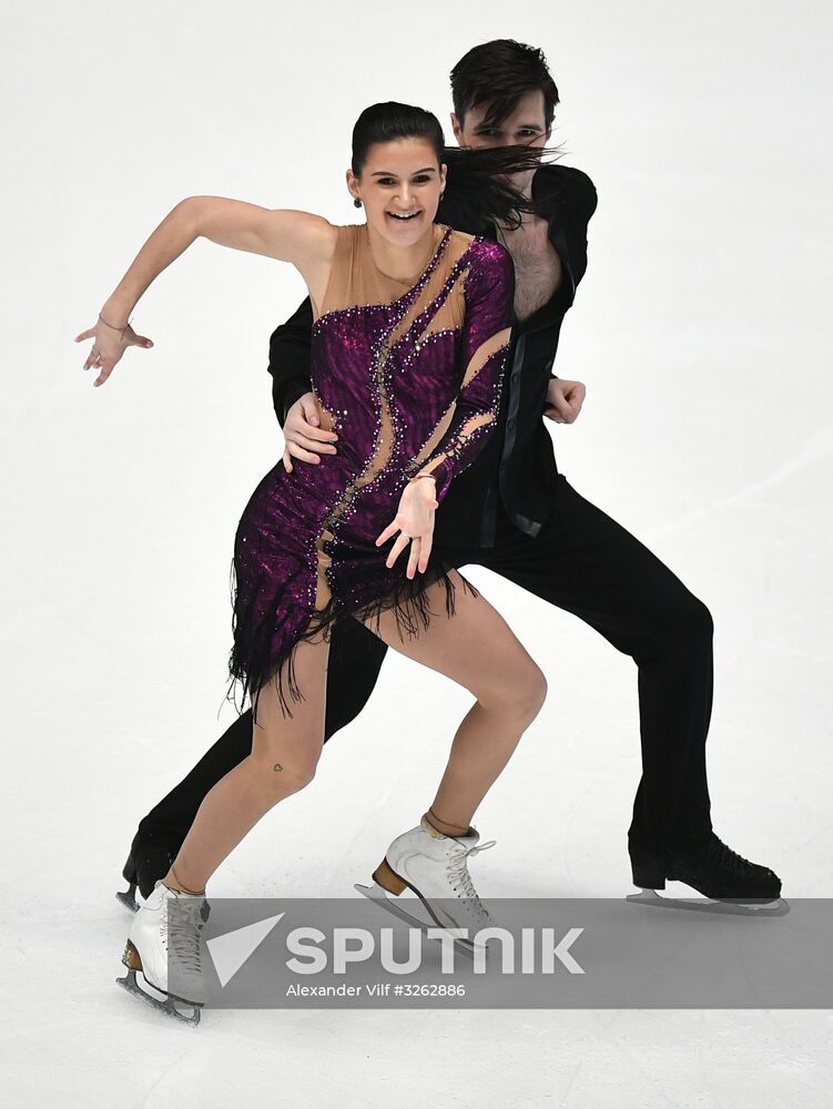 Figure skating. Russian championship. Ice dancing. Short program