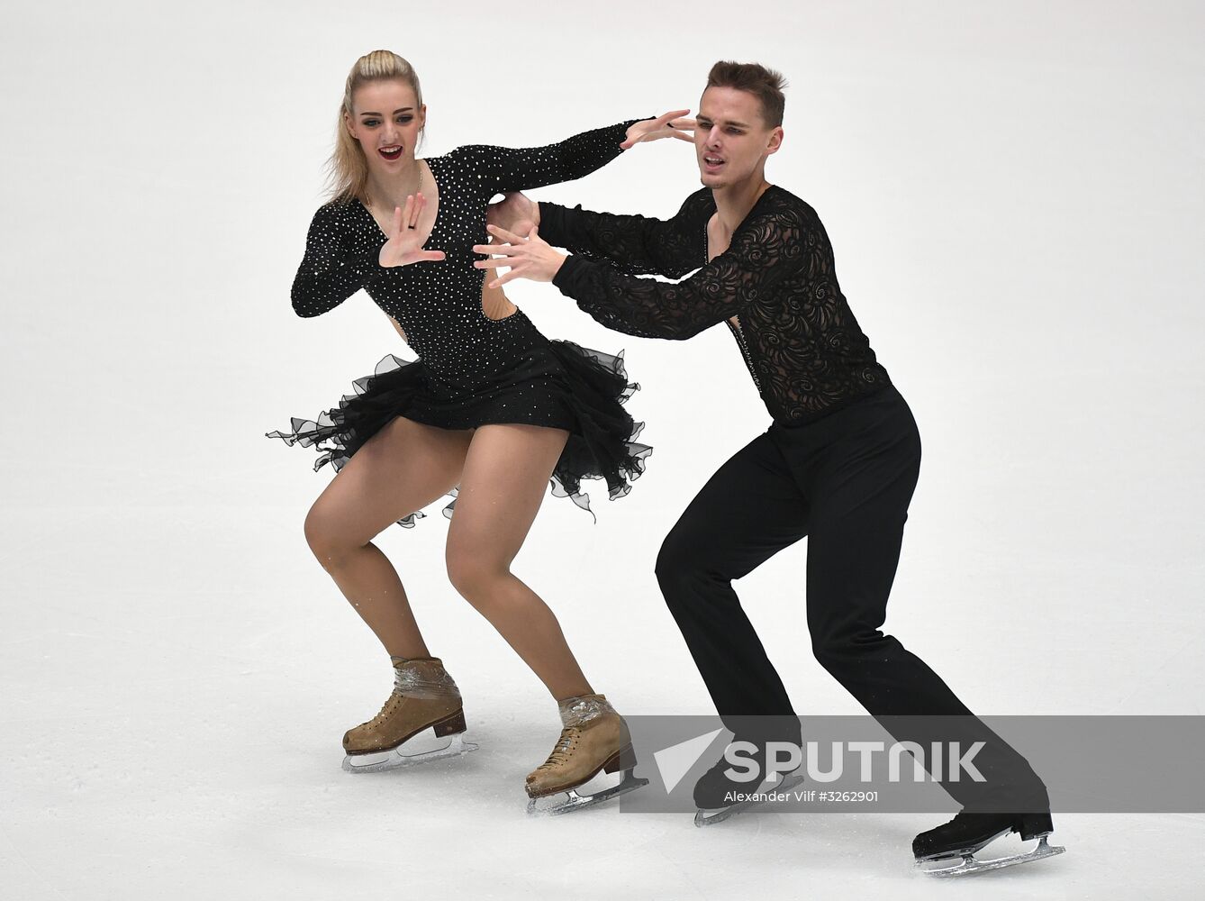 Figure skating. Russian championship. Ice dancing. Short program