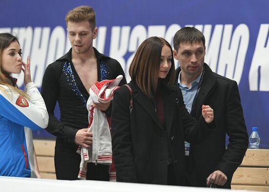 Russian Figure Skating Championships. Ice dance. Short program