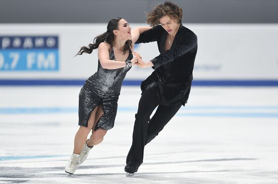 Figure skating. Russian championship. Ice dancing. Short program