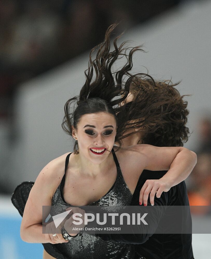 Figure skating. Russian championship. Ice dancing. Short program