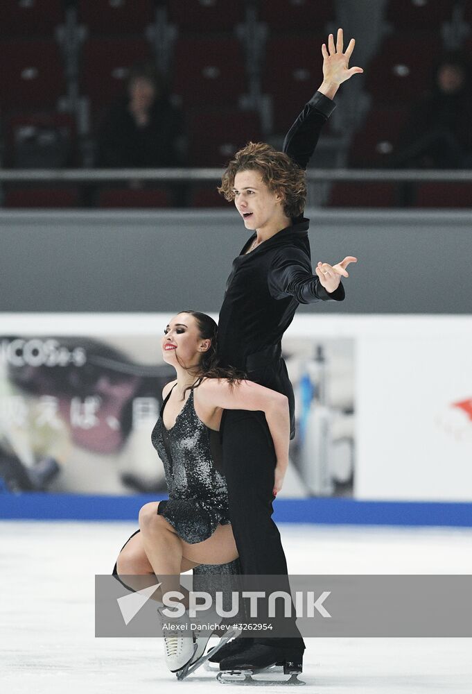 Figure skating. Russian championship. Ice dancing. Short program