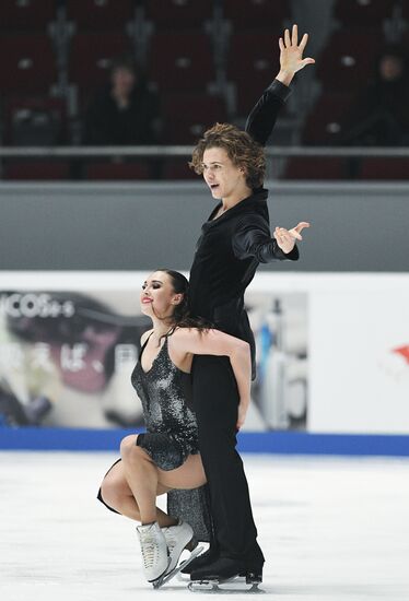 Figure skating. Russian championship. Ice dancing. Short program