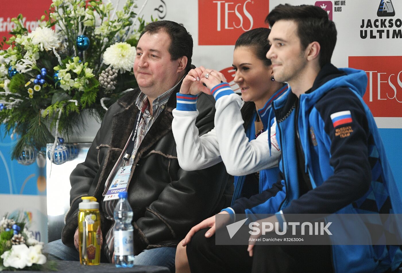 Figure skating. Russian championship. Ice dancing. Short program