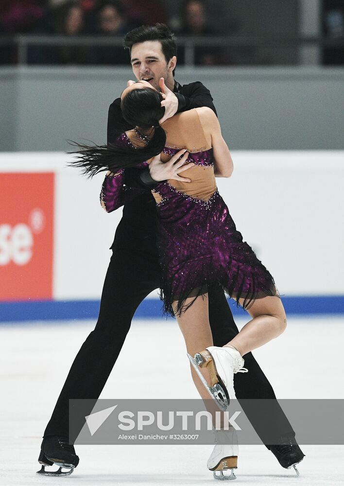 Figure skating. Russian championship. Ice dancing. Short program