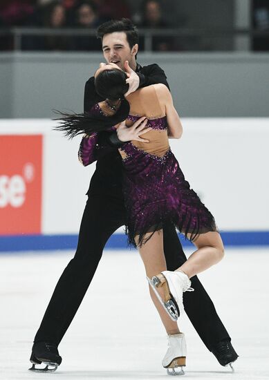 Figure skating. Russian championship. Ice dancing. Short program