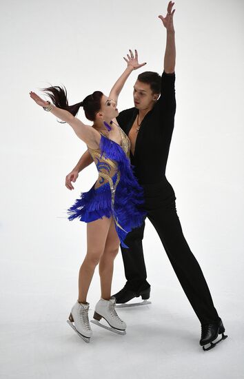 Figure skating. Russian championship. Ice dancing. Short program