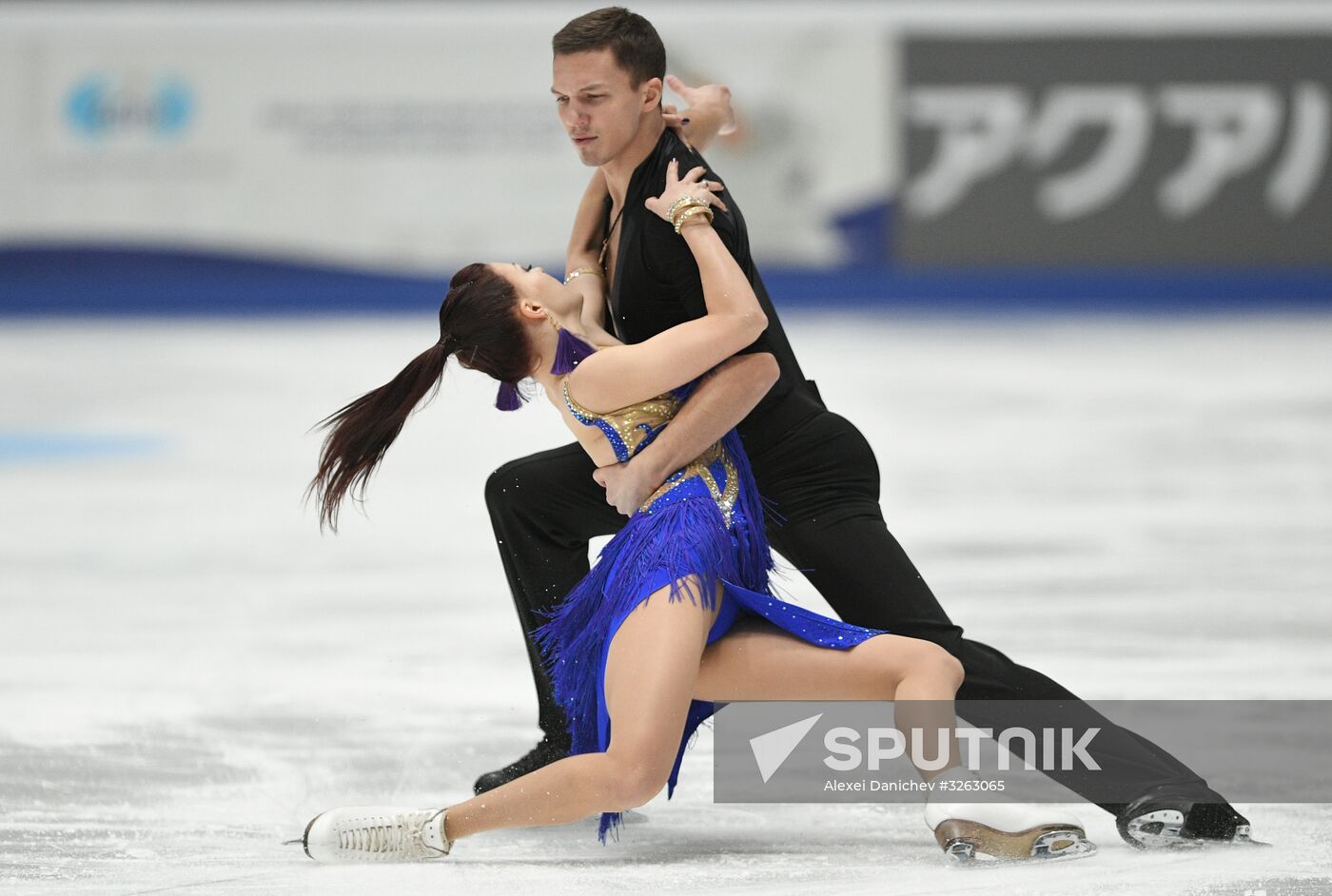 Figure skating. Russian championship. Ice dancing. Short program