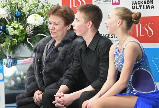 Russian Figure Skating Championships. Ice dance. Short program