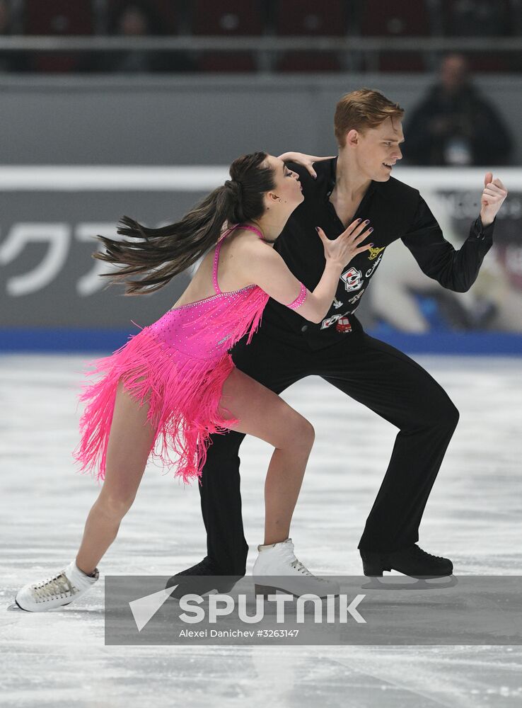 Figure skating. Russian championship. Ice dancing. Short program