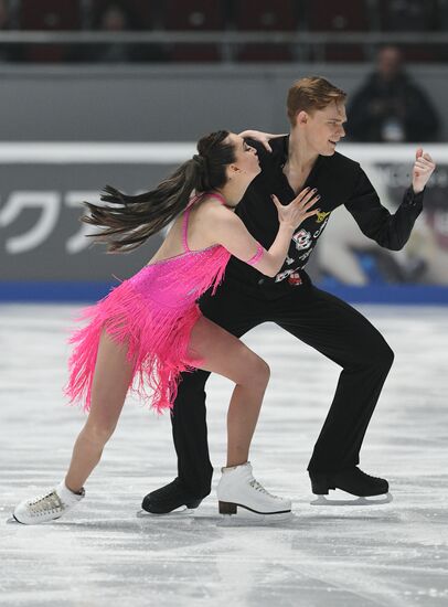 Figure skating. Russian championship. Ice dancing. Short program