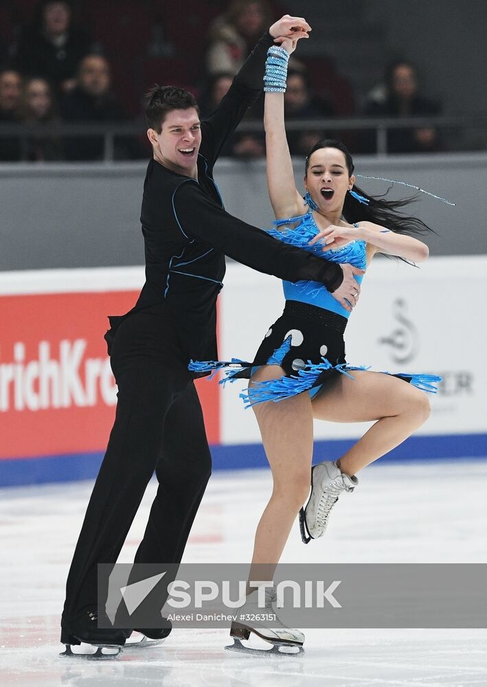 Figure skating. Russian championship. Ice dancing. Short program