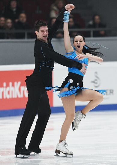 Figure skating. Russian championship. Ice dancing. Short program