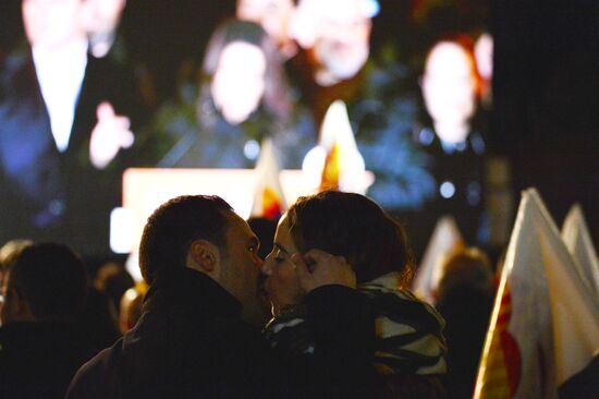 Anonymous march in Barcelona