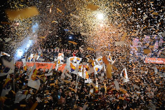 Anonymous march in Barcelona
