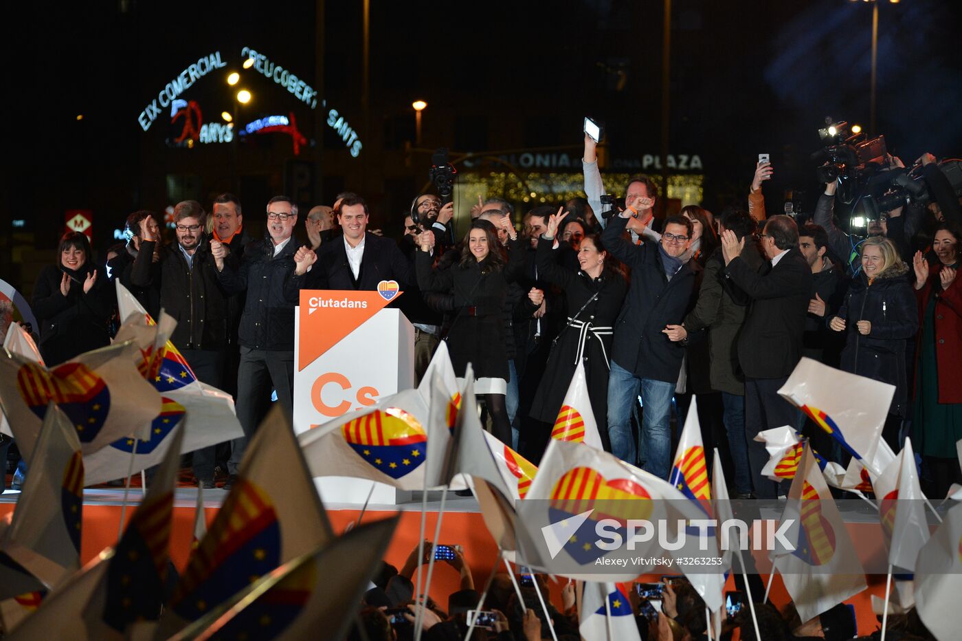 Anonymous march in Barcelona
