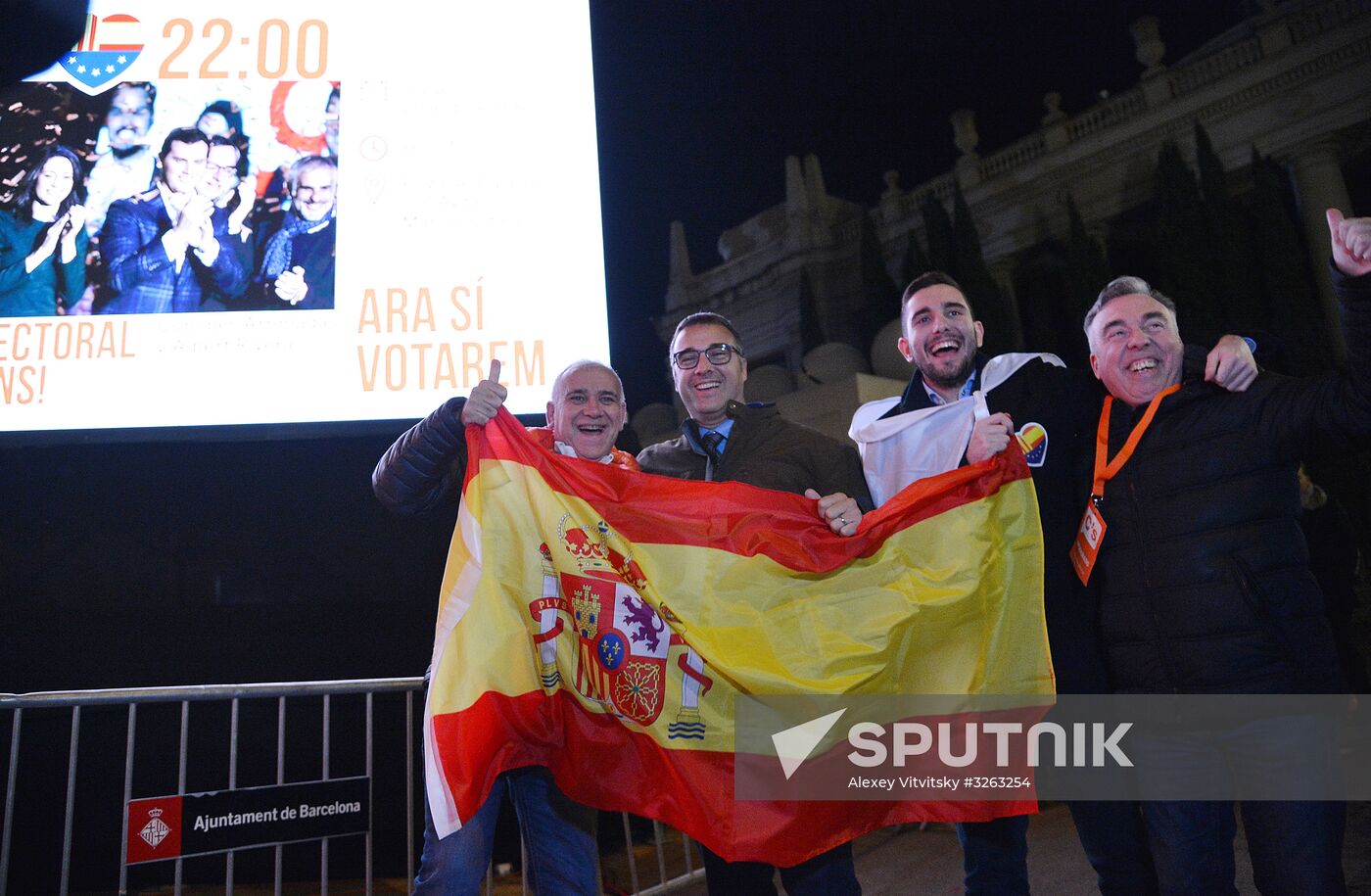Anonymous march in Barcelona
