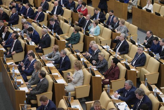 State Duma plenary meeting