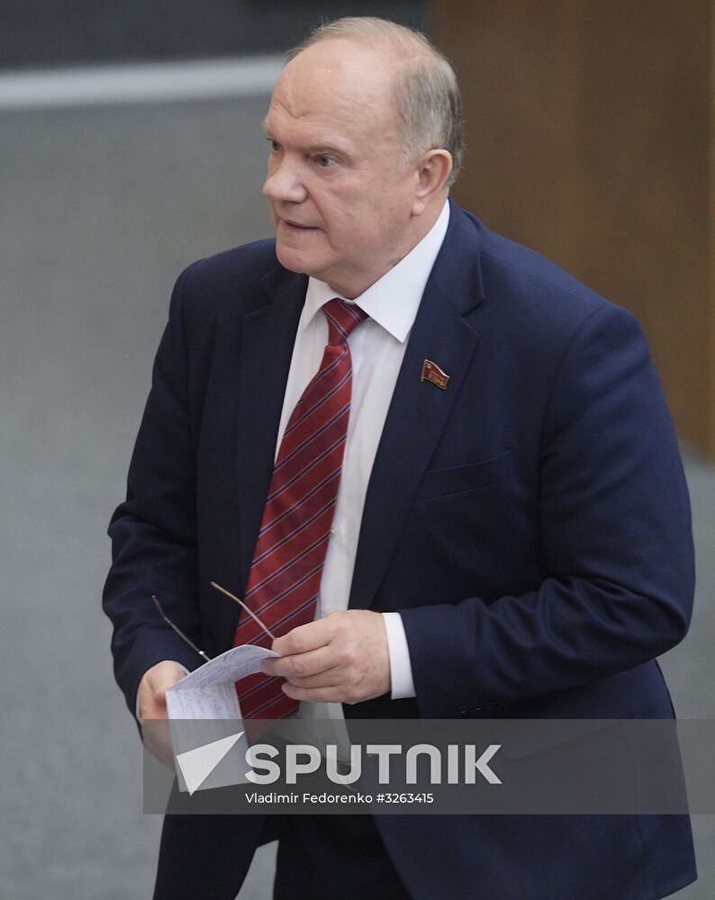 State Duma plenary meeting