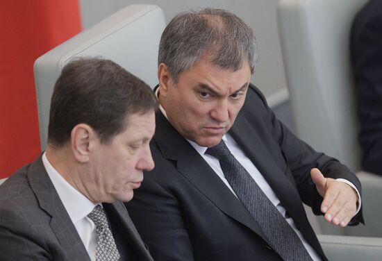 State Duma plenary meeting