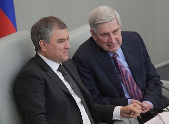 State Duma plenary meeting