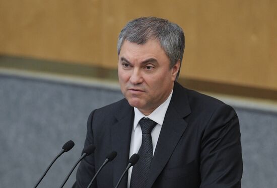 State Duma plenary meeting