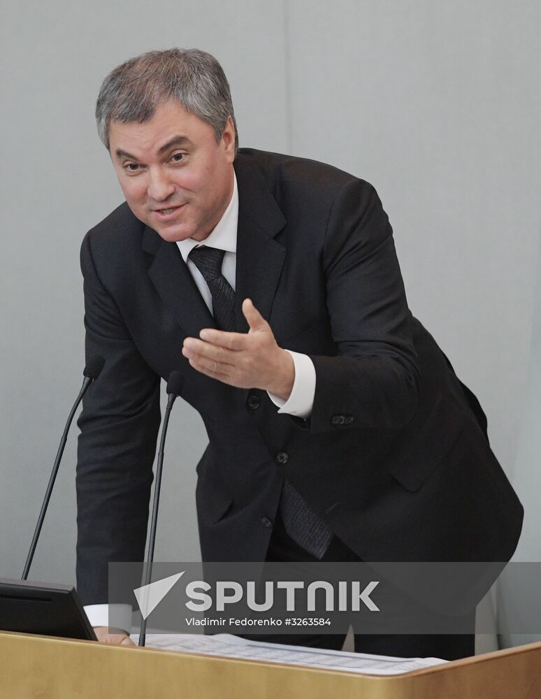 State Duma plenary meeting