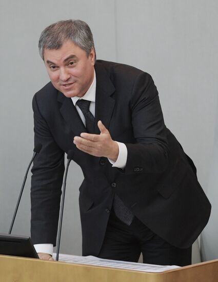 State Duma plenary meeting