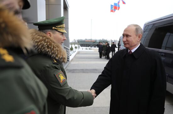 President Vladimir Putin visits Peter the Great Military Academy of Strategic Missile Forces