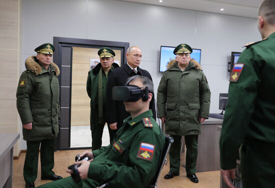 President Vladimir Putin visits Peter the Great Military Academy of Strategic Missile Forces