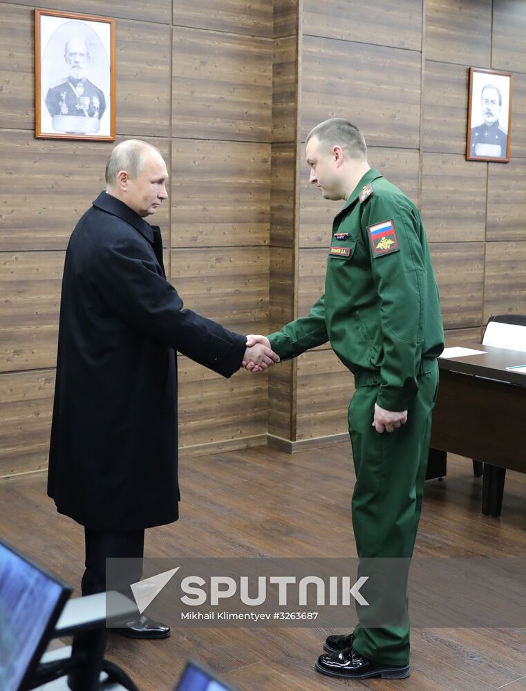 President Putin visits Peter the Great Strategic Missile Force Academy