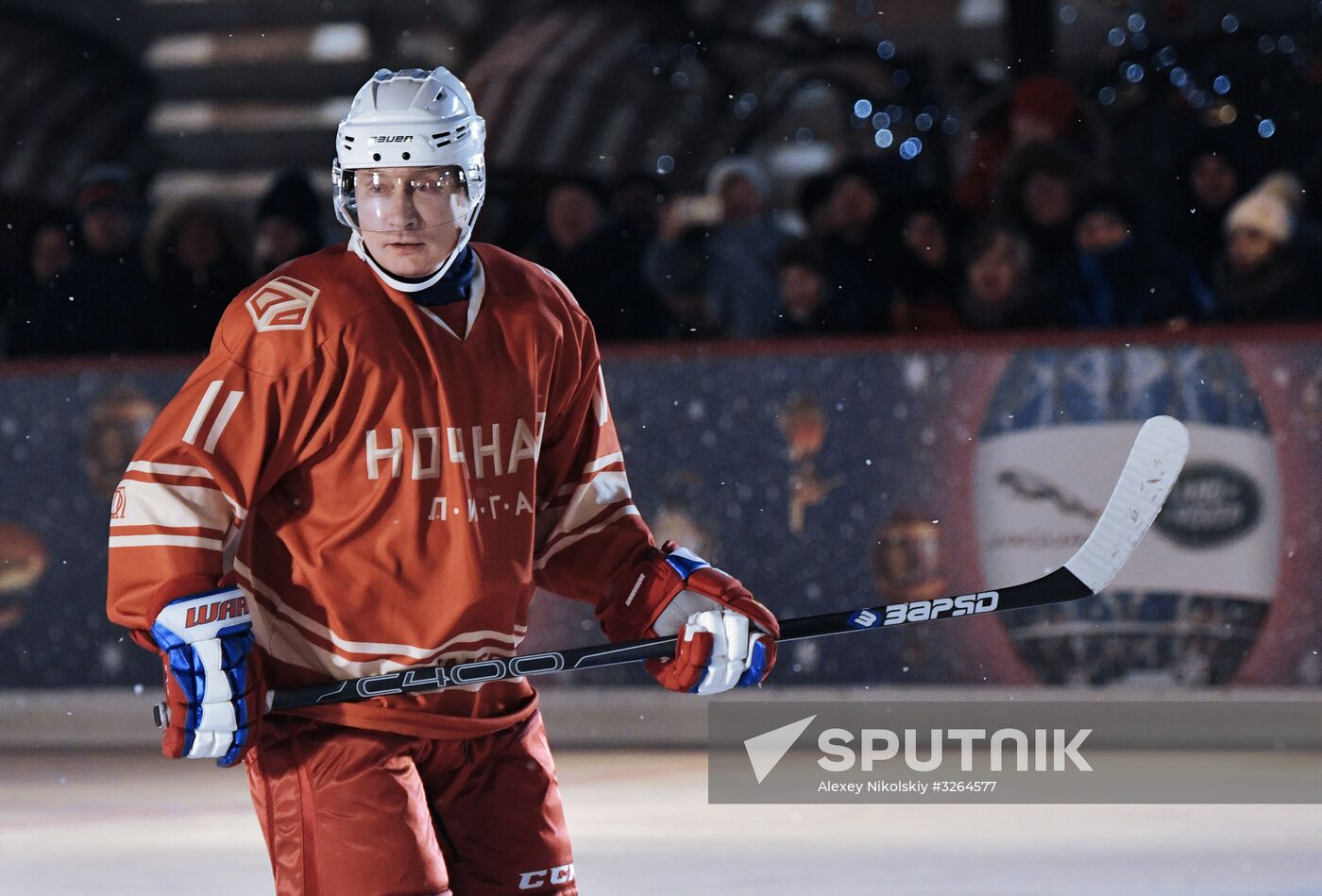 President Putin takes part in NHL ice hockey match on Red Square