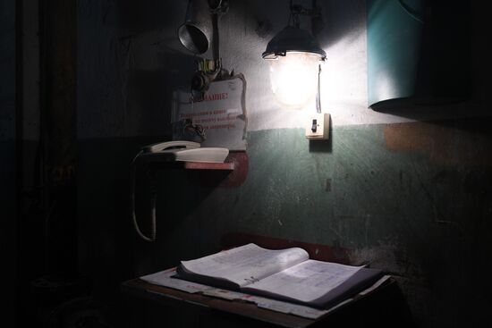 Night in the Metro in Moscow