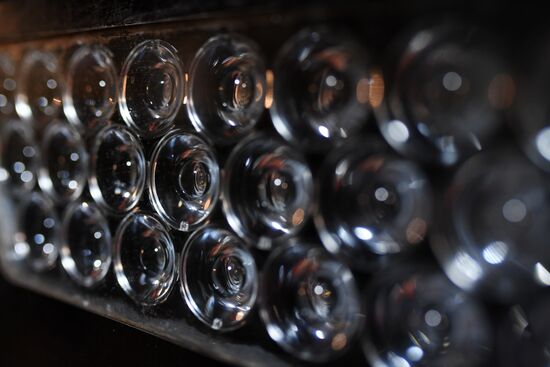 Night in the Metro in Moscow