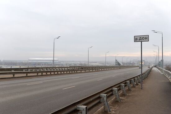 Voroshilovsky Bridge in Rostov-on-Don