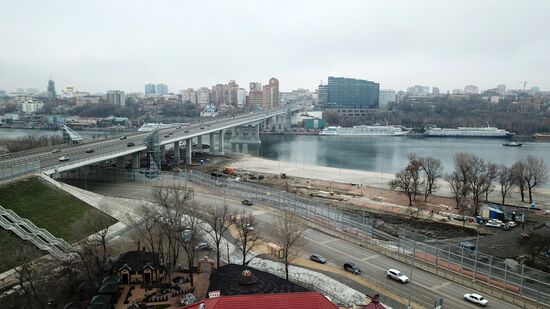 Voroshilovsky Bridge in Rostov-on-Don