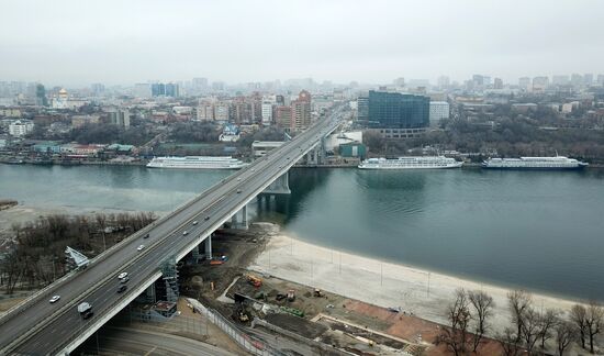 Voroshilovsky Bridge in Rostov-on-Don
