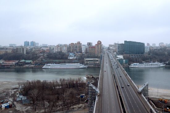 Voroshilovsky Bridge in Rostov-on-Don