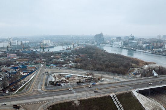 Voroshilovsky Bridge in Rostov-on-Don